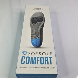 Sof Sole Full Length Work Shoe Insoles - Men's 8-13. New.